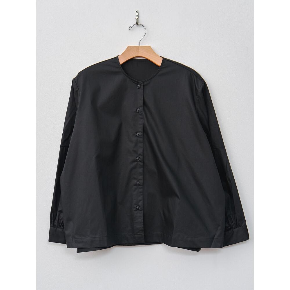 Casey Casey Biggy Col Bias Button front Shirt Black Sz XS